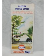 Vintage 1968 Eastern United States Gulf Tourgide Travel Map - $10.89