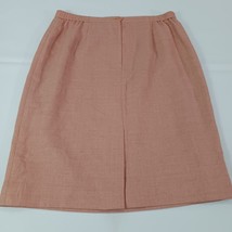 Kasper Women's Coral Rear Zipper & Slit Pull-On Skirt Size 14P Waist 32" image 10