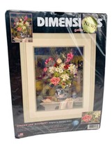 Dimensions Gallery Crewel Embroidery Kit Ginger Jar Bouquet New Sealed 1532 - $14.84