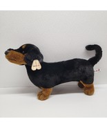 Aurora Plush Dachshund Weiner Dog Black Brown Realistic Large Stuffed An... - €55,72 EUR