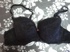 TU grazioso reggiseno imbottito con ferretto in pizzo uk 36B usa 36A eur... - $8.55