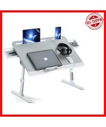 Ergonomic Portable Laptop Desk with Drawers - Perfect for Bed, Couch, or... - $1,541.68 MXN