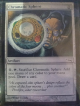 Chromatic Sphere Magic The Gathering Mirrodin 151 Artifact MTG 2003 Vintage - $2.58