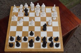 Large Chess Set COSSACK, Ukrainian Gift for Antique Board Game Lover - $129.00