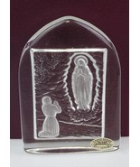 Glass paperweight Our Lady of Lourdes (big) - $17.08 CAD