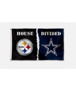 House Divided Flag - Steelers vs Cowboys Flag 3x5ft - $25.00