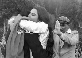 Bollywood Rekha Amitabh Bachchan Foto Fotografía en blanco y negro Bella... - $7.15+