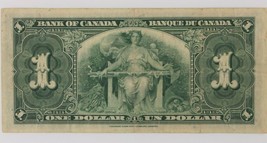1937 Canada One Dollar Banknote Fine (F) Condition Gordon-Towers P#58b - $198.00