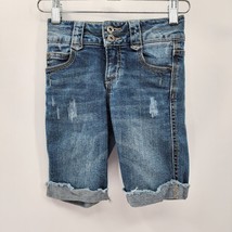 Arizona Jean Company Blue Bermuda Adjustable Shorts Child Slim Size 8 - £18.67 GBP