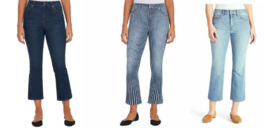 Chaps Ladies Mid Rise Crop Kick Jeans - £13.46 GBP