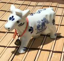 Delft Cow Blue and White with Bell Salt Shaker Figurine  Nostrils = Holes - £6.03 GBP