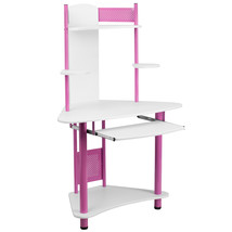 Pink Corner Hutch Desk NAN-JN-2705-PK-GG - £108.81 GBP