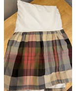 Chaps Home Ralph Lauren Hudson River Valley King Size Bed Skirt Plaid Be... - $49.49