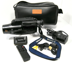 Sony Handycam Video8 Camcorder CCD-FX 435 Accessories &amp; Bag As Is For Parts - $47.50