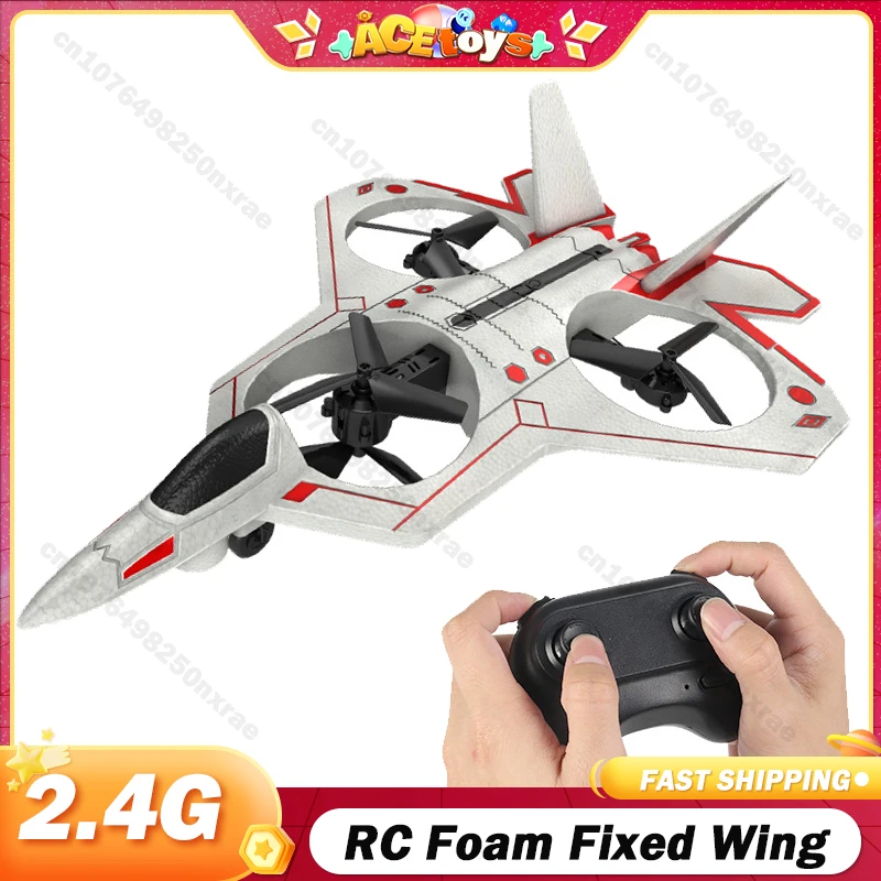 RC Fixed Wing Foam Airplane 2.4G Drone Radio Controlled Vehicle with Light Hand - £60.27 GBP
