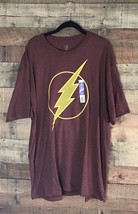 Flash Logo Mens Cotton Shirt Comic Short Sleeve Soft Shirt 2XL Adult T Shirt  - £11.36 GBP