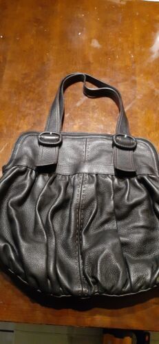 Cole Hann Women’s Handbag Hobo Purse Black Leather Double Harness Straps... - $30.00