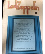 Led Zeppelin II Songbook Bio 1969 Superhype Music Rare DAMAGED - $11.43