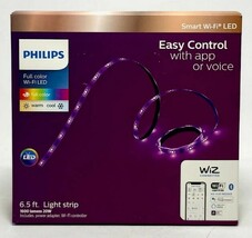 Philips 6.5ft Smart LED Light Strip 20W Tunable, Wi-Fi Full Color, 1600 ... - $17.94 CAD