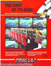 Final Lap 1 1987 Original Video Arcade Game Machine Flyer Artwork - £12.68 GBP