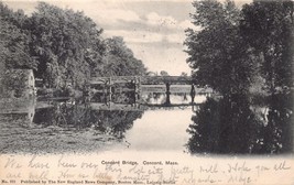 Concord Massachusetts Concord Bridge New England News Company Postcard 1905 - £6.56 GBP