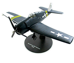 Grumman F6F Hellcat Usa Air Force Anno 1942 Blu Marino Deagostini Scala 1:72 - £45.13 GBP