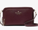New Kate Spade Staci Dual Zip Around Crossbody Grenache with Dust bag in... - $94.91