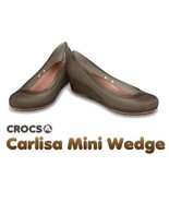 Carlisa Mini Wedge Espresso Crocs W11 - $15.70