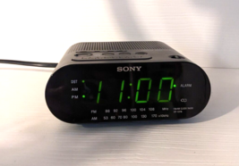 Sony Dream Machine ICF-C218 Black Am Fm Digital Alarm Clock Radio Tested - £10.27 GBP