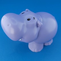 Fisher Price Little People Purple Hippo Hippopotamus Figure Zoo Safari Animal - £4.34 GBP