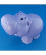Fisher Price Little People Purple Hippo Hippopotamus Figure Zoo Safari A... - £4.33 GBP