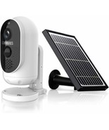 CHWARES Outdoor Security Camera Wireless Solar Panel 1080P Video Night V... - $42.08