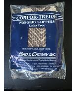 Comfor-Treds Non Skid Hospital Sock Slippers Adult Large Beige Latex Free - $182.44 MXN