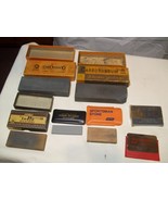 Lot of 6 Vintage Sharpening Stones Carbomagneto Carborundum Norton Crystolon - $54.14 CAD