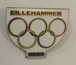 Vintage Olympic Souvenir Pin 1994 Logo Lillehammer - $10.88