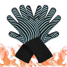 1Pair 932 Extreme High Heat Resistant Gloves Oven Mitts For Bbq Kitchen Cooking - £28.92 GBP