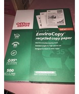 office depot enviro copy paper 500 8.5” X11 sheet Also 2 Super White Cop... - $55.44