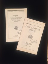 1945 Veterans Benefits and Reemployment booklets