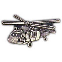 UH-60 Blackhawk Helicopter Pin Pewter 1 1/4&quot; - £7.88 GBP
