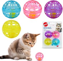 4 Classic Cat Toys for Indoor Cats - Interactive Cat Toys Balls Mice Catnip Toys - £4.78 GBP