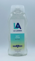 LA Looks Wet Look Alcohol Free Hair Gel Level 10 Hold Clear 20 oz Free Shipping - £23.59 GBP