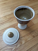 JIM PHILLIPS 75 signed Lidded Glazed Stoneware Jar or Urn - $17.99