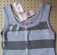 Juicy Couture Sequin Dress Palm Basics Grey NWD $138 - £45.89 GBP