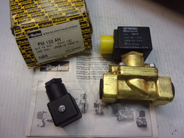 1 Nib Parker PM-133-AN Solenoid Valve 1/2&quot; ZB12 Coil 24v - £42.37 GBP