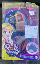 Polly Pocket Micro Freezin&#39; Fun Narwhal Compact, 2 Micro Dolls, Accessories NEW - £24.03 GBP