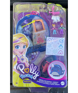 Polly Pocket Micro Freezin&#39; Fun Narwhal Compact, 2 Micro Dolls, Accessor... - £23.97 GBP