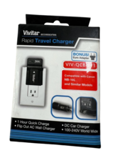 Vivitar Rapid Travel Charger for Canon NB-10L Battery - $13.85