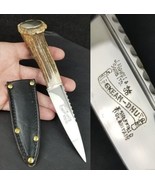 Vintage Sheffield Skean-Dhu Stag Knife &amp; Sheath J Nowill &amp; Sons British ... - $2,227.21 MXN