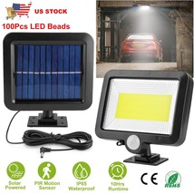 100 Led Solar Power Pir Motion Sensor Wall Lights Outdoor Garden Lamp Wa... - $33.99