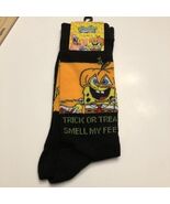 SpongeBob SquarePants Women&#39;s Halloween Crew Socks, 1 Pair Pumpkin Head - $16.42 CAD